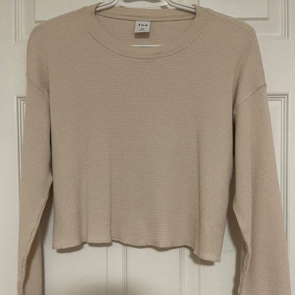 Tna Oversized Cropped Thermal (CREAM)